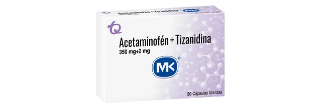 Acetaminofén + Tizanidina MK® Cápsulas