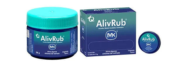 Alcanfor + Mentol + Eucalipto + Trementina - Alivrub MK®