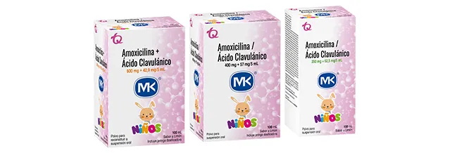 Amoxicilina + Ácido Clavulánico MK® Suspensión Oral