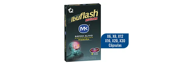 Ibuprofeno + Acetaminofén + Cafeína - Ibuflash Migran MK® Cápsulas