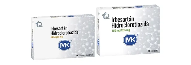 Irbesartán + Hidroclorotiazida MK® Tabletas