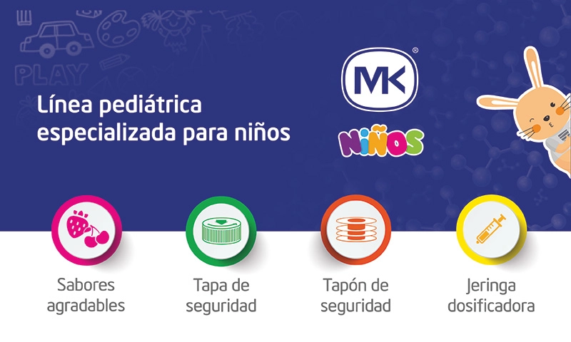 MK® niños. Línea pediátrica especializada para niños